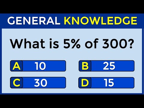 How Good Is Your General Knowledge? Take This 25-Question Quiz To Find Out! #challenge