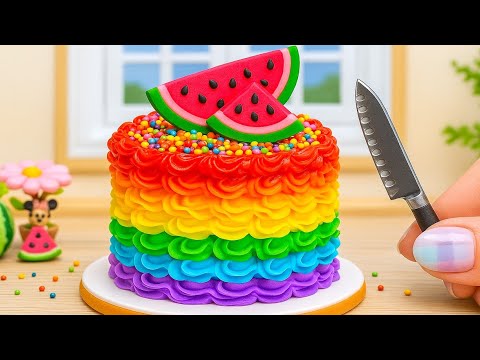 Mini Rainbow Double Rainbow 🌈 1000+ Miniature Cake Recipes 🦄 Cake In Wonderland