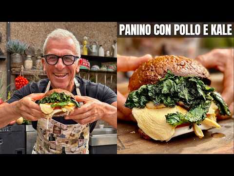 PANINO con POLLO e CAVOLO KALE - Ricetta di Chef Max Mariola