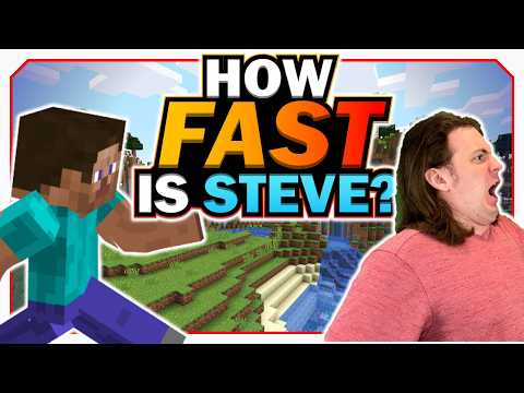 How FAST Can Minecraft Steve POSSIBLY Go?