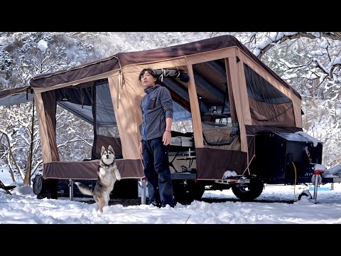 $9999 Super Inflatable Tent Trailer ❄️ Luxury Gadget Camping
