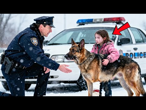 “Come With Me…” the Police Officer — After Seeing a Little Girl and Her Dog Alone in the Blizzard