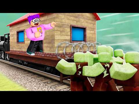 Turning The TRAIN Into OUR HOUSE In ROBLOX DEAD RAILS!?