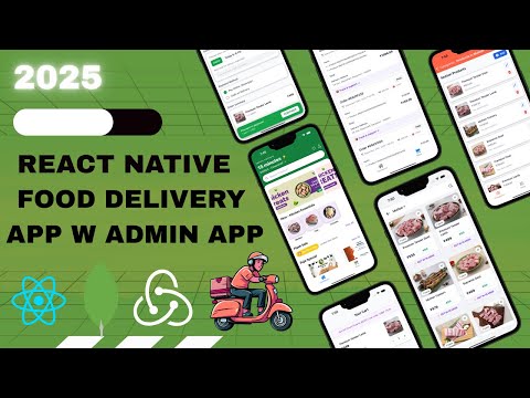 🔴 Let's Build a Full Stack  Food Delivery App with REACT NATIVE + Admin Panel (MERN)