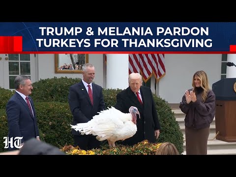 Thanksgiving: Trump & Melania Pardon Turkeys - 'That's Well-Trained; See How Happy…'|US| White House