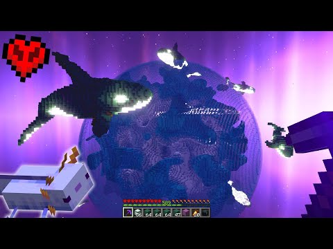 Space Whales and Blue Axolotl's In Minecraft Hardcore