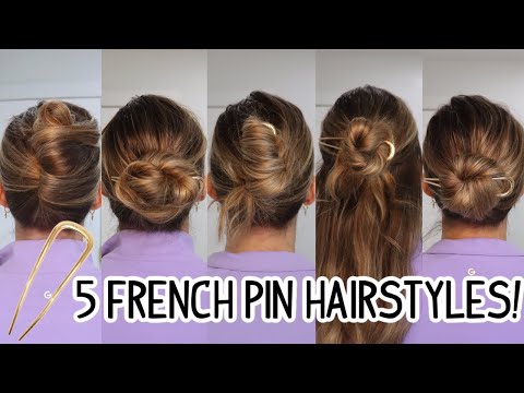 HOW TO: 5 FRENCH PIN HAIRSTYLES FOR SHORT, MEDIUM, & LONG HAIR!