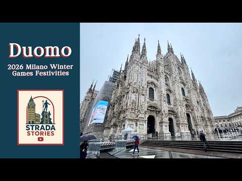 Duomo in Milano, Italy | Walk around the winter games festivities and high fashion