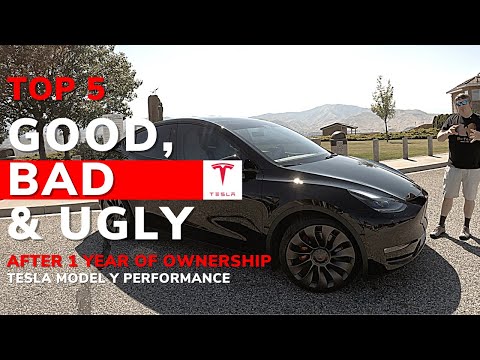 Tesla Top 5 Good, Bad and Ugly after 1 year owning a 2021 Model Y Performance