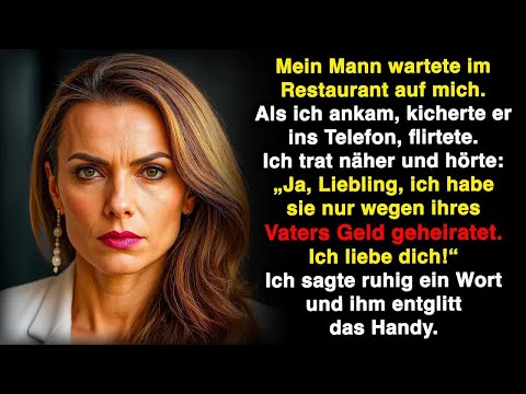 Mein Mann flüsterte am Telefon： „Ja, Liebling, ich warte aufs Erbe! Danach ist sie weg “ Aber