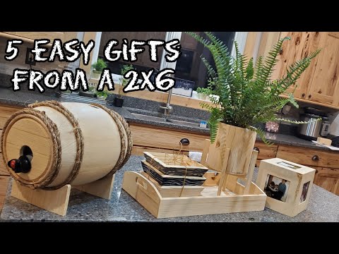 Making 5 Gifts from a Single 2x6 | Woodworking | Gift Ideas