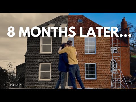 Our Georgian House Facade Transformation | 8 Months of Renovation in 20 Minutes FULL REVEAL