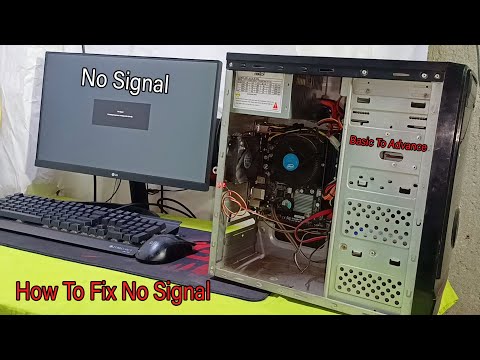How To Fix NO Signal Monitor Hindi | No Signal In Desktop Monitor | No Display Black Screen 💻