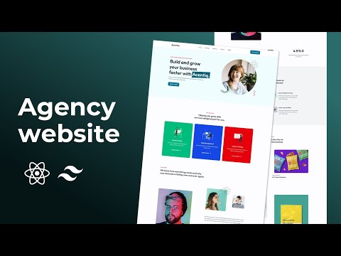 Agency website using React.js and Tailwind css