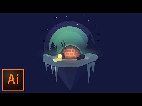 Make This AWESOME Floating Igloo Illustration!