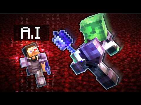 Coding an AI Mace Bot with ONLY Command Blocks to teach me Mace PVP!