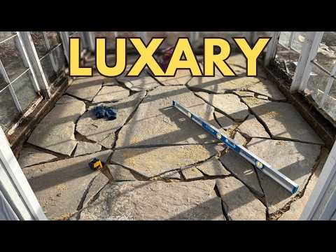 Greenhouse Floor Reno Part 2...Flagstone 🤩