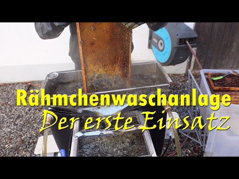 Frame washing system according to Kolbe in use