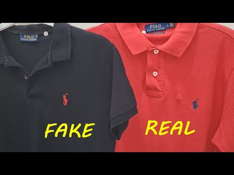 Real vs. Fake Ralph Lauren polo shirt. How to spot fake Ralph Lauren shirts and polos