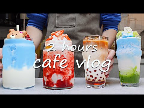 ☕Cafe Vlog Collection In 2 Hours🌿Cafe Vlog/ASMR/카페브이로그/no bgm