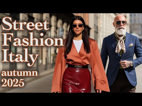 Street Fashion Italy Autumn 2025. Most Stylish Fall Looks. How Italians Dress for a Warm Fall +15°C