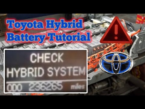 Toyota Hybrid Battery Tutorial - Charging, Capacity Testing, and Balancing Battery Cells.