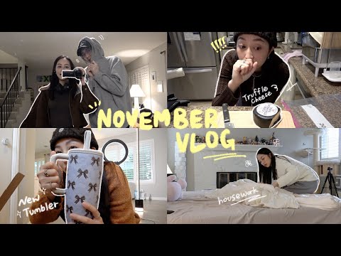 加州日記👩🏻‍💻手機回美國不能用😀sephora & 新耳機開箱🎧膚況不穩夜間保養、感恩節晚餐🦃