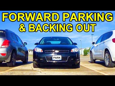 How To Forward Bay Park & Reverse Back Out Of A Parking Spot - Forward Stall Parking Made Easy!
