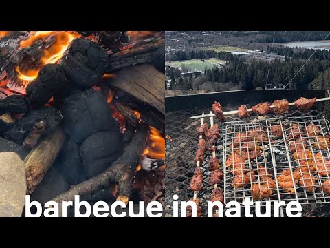 Daily vlog/silent vlog/ relaxing/barbecue in nature/ sunny day/ the beauties of nature.