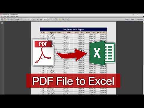 How to Convert PDF to Excel | Convert PDF into Microsoft Excel