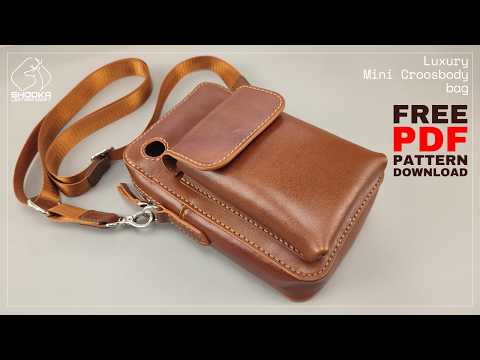 Make a Small Crossbody Bag for Smartphone & Wallet Or Accessoris | Free PDF Pattern