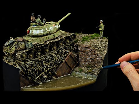 Bears Crossing - Berlin 1945 (Epoxy Resin Water Diorama)