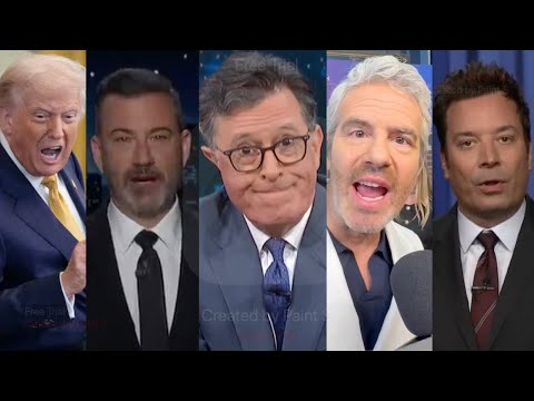 Trump, Late Night Hosts React To Colbert Cancellation