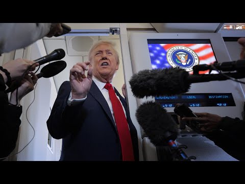 WATCH: Donald Trump speaks from Air Force One
