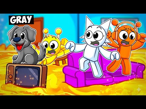 I Became A DOG IN Roblox FLOOR IS LAVA...