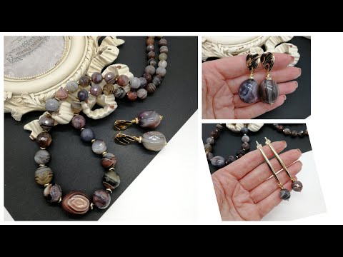 I make jewelry from AGATE BOTSWANA.