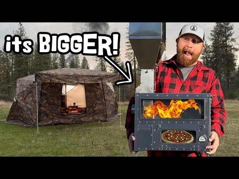The Best Hot Tent Pellet Stove.. Just.. Got.. BIGGER!