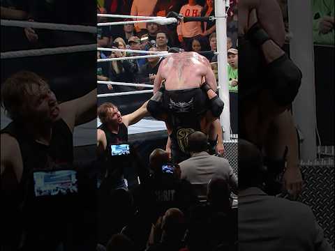 Brock Lesnar takes a Shield powerbomb!!