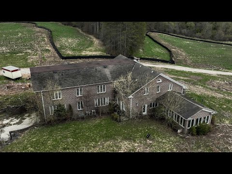 Huge ABANDONED $40M Mansion HIDDEN on 99 Acres | OSTRICH Farm