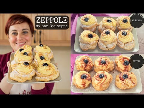 ZEPPOLE DI SAN GIUSEPPE AL FORNO & FRITTE Ricetta Facile - Pasta Choux Fatto in Casa da Benedetta