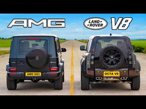 AMG G63 v V8 Defender Octa: DRAG RACE