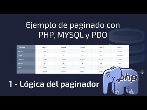🔥Como  CREAR  una paginación con PHP y MySQL sencilla [Ejemplo] part.1