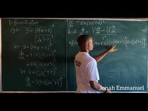 Quotient Rule Method of Differentiation Eg2