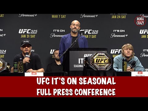 Full UFC IT’S ON Seasonal Press Conference, Paddy Pimblett, Justin Gaethje, Amanda Nunes,