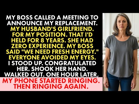 My Boss Announced My Replacement. My Husband’s Girlfriend. For My Job After 8 Years...