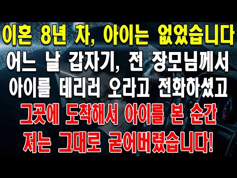 이혼 8년 차, 아이는 없었습니다. 어느 날 갑자기 전 장모님께서 아이를 데리러 오라고 전화하셨고, 그곳에 도착해서 아이를 본 순간 저는 그대로 굳어버렸습니다!