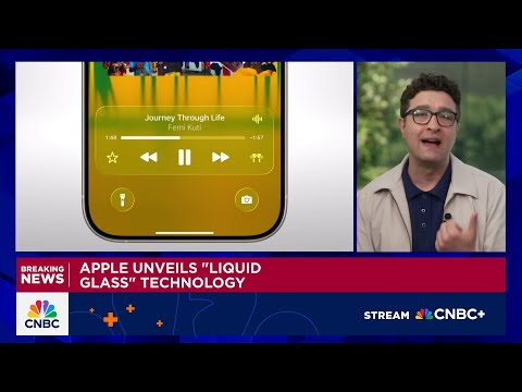Apple unveils 'liquid glass' technology and other new features