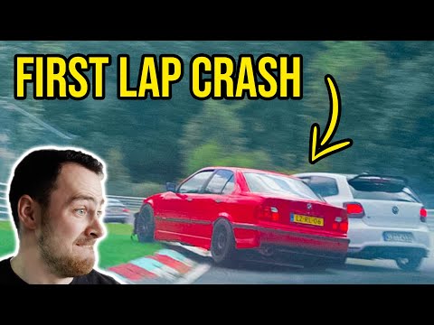 Just my luck, Headbutting a VW Polo on the first lap of the weekend