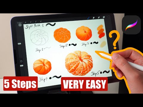 Step by Step Drawing an Orange | Easy Realistic Fruit Art
