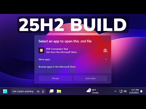 New Windows 11 25H2 Build 26220.7344 – New Open With Menu, New Run Dialog Bits and Fixes (Dev)